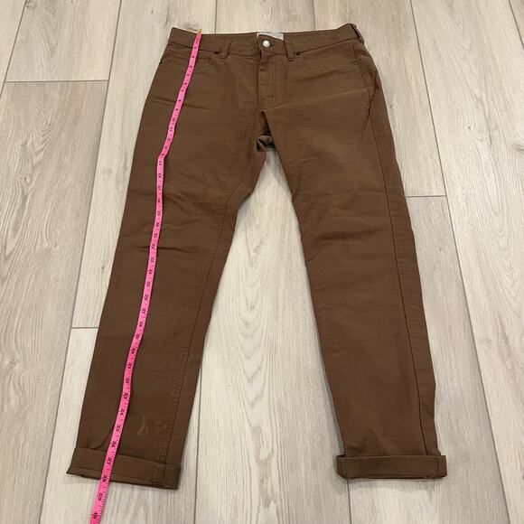 Everlane Men's Dark Brown Straight Khaki Pants Size 32x30 - Picture 3 of 9